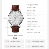 SKMEI 9058 Multifunctional Outdoor Fashion Waterproof Silver Shell Quartz Wrist Watch